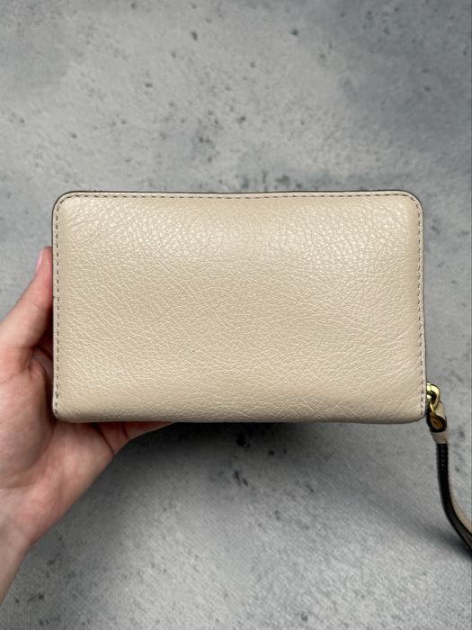 Portfel Marc by Marc Jacobs Beige Zip Around Wallet