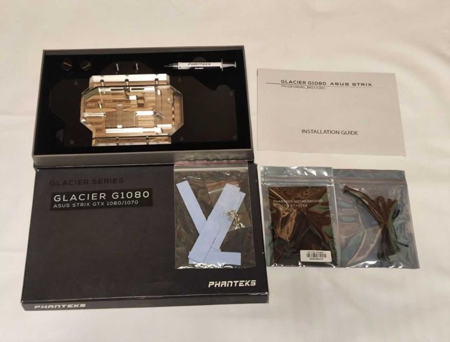 Водоблок Phanteks Glacier G1080 1070 нова кастом для відеокарти  1/4