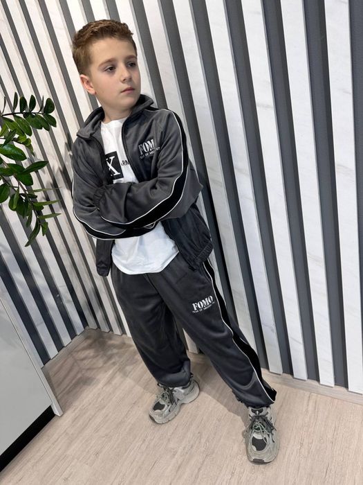 Детский теплый велюровый костюм/Дитячий теплий велюровий  костюм FОMО