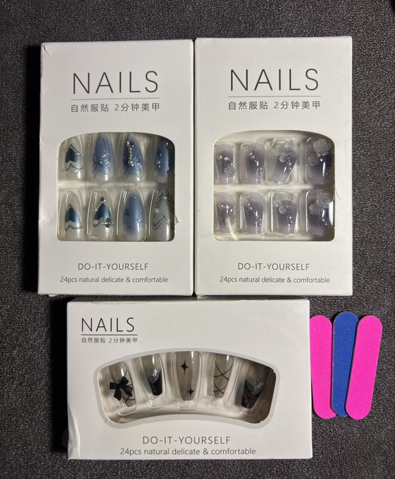 накладні нігті в корейському стилі y2k