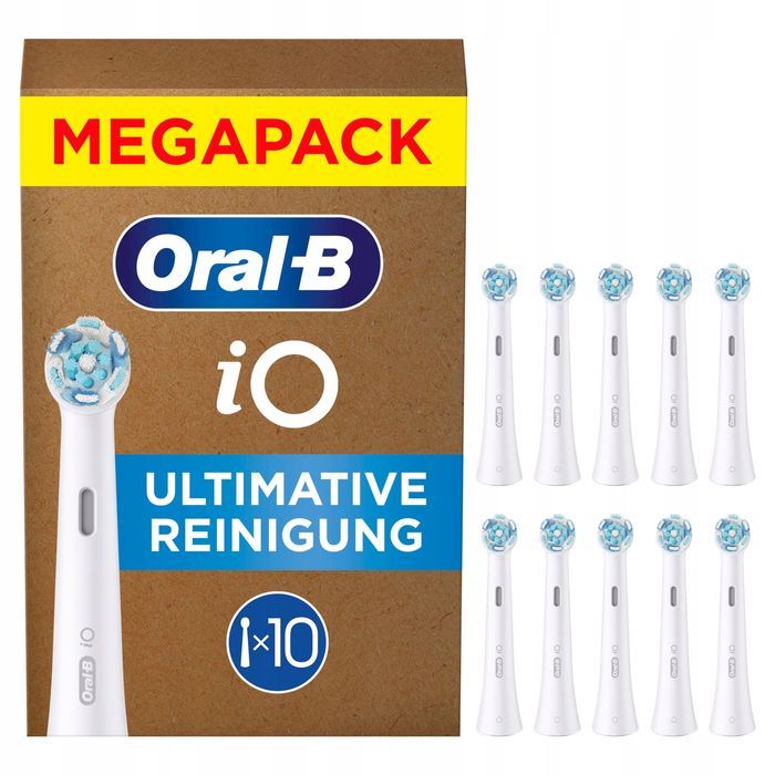 Końcówki Oral-B iO Ultimate Clean 10 szt. białe oryginał NOWE FV23%