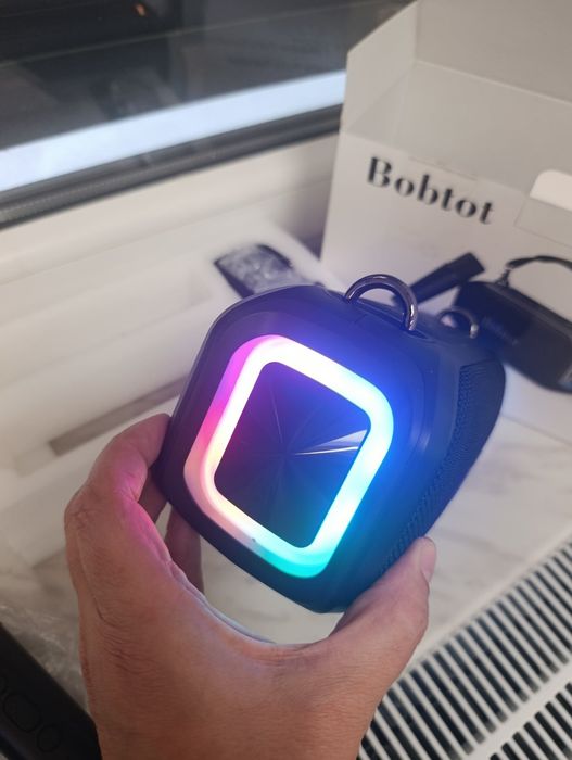 Przenośny głośnik karaoke Bluetooth Bobtot ET200T + 2 mikrofony bezprzewodowe!