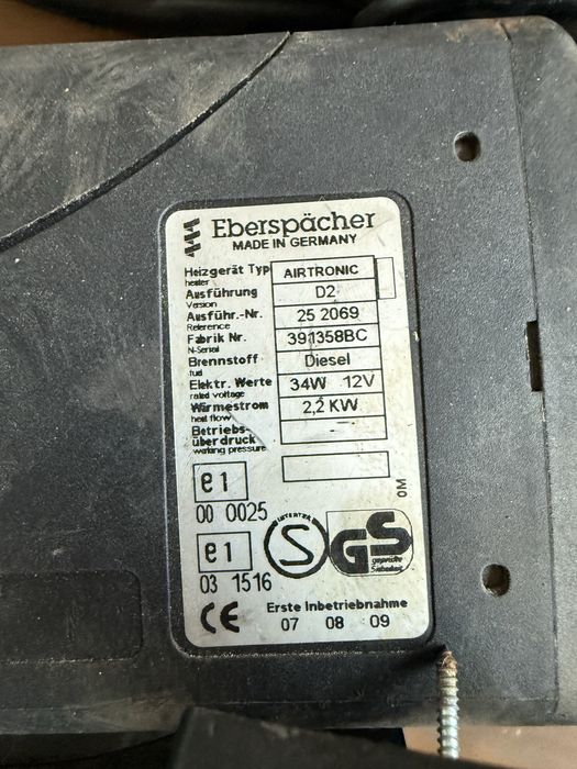 Webasto  автономка Eberspacher 2.2kw обігрівач