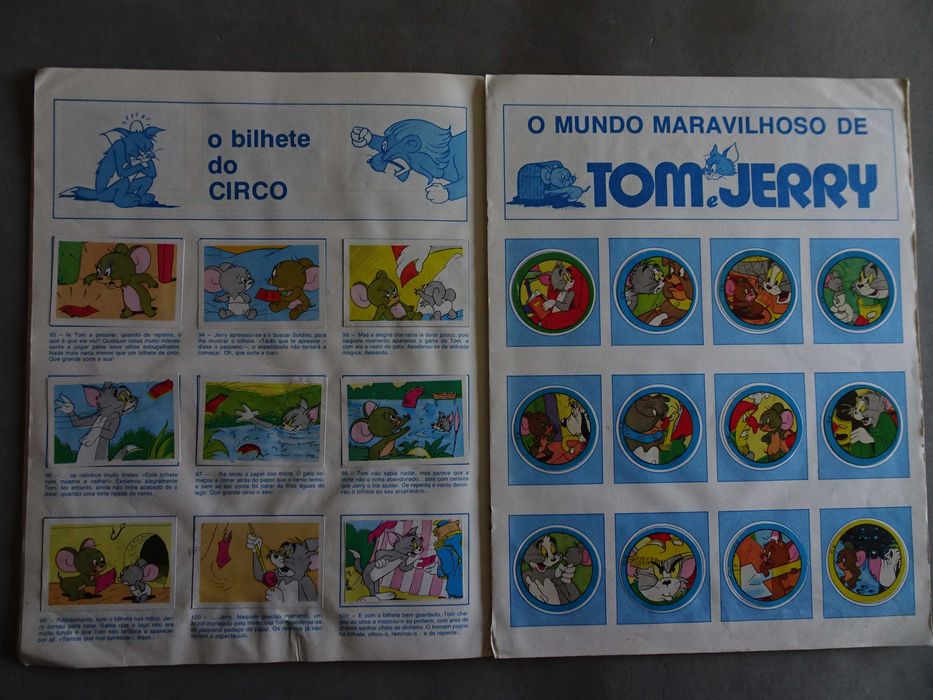 Caderneta de cromos Tom e Jerry - Disvenda (Faltam 4 cromos)