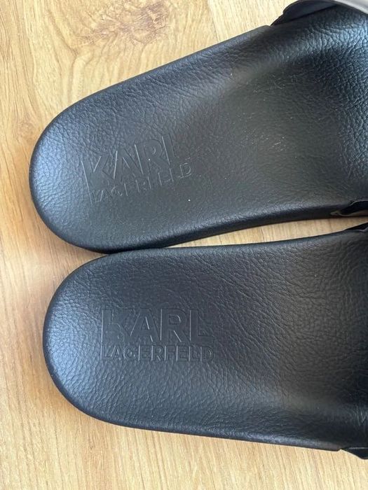 Klapki, sandały Karl Lagerfeld,oryginalne czarne rozmiar 44 Nowe