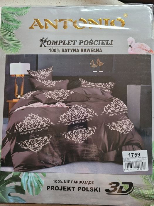 Nowe pościele nie farbujące 160x200