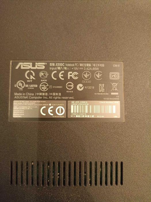 Ноутбук Asus x550c