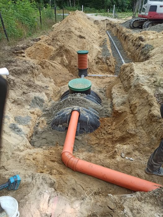 Roboty ziemne , usługi , oczyszczalnie , drenaże ,zbiorniki ,stawy