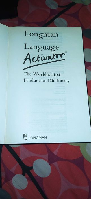 Longman Language Activator: The World's First Production Dictionary .