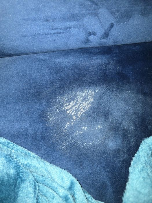 Piękna niebieska sofa 3 osobowa