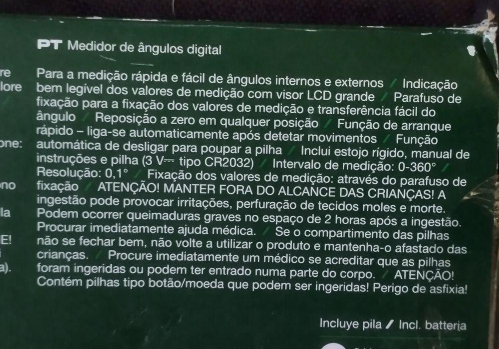 Medidor de ângulos digital Parkside Novo