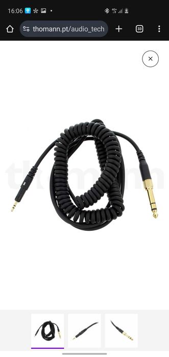 Audio-Technica ATH-M50X Coiled Cable 1,2m