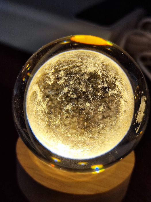 Декоративный 3D ночник хрустальный шар, нічник в кімнату, дитячу