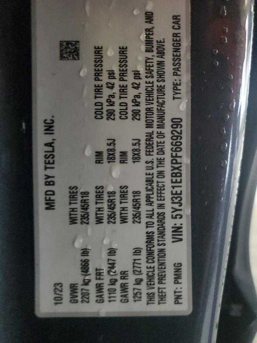 2023 Tesla Model 3 Long Range