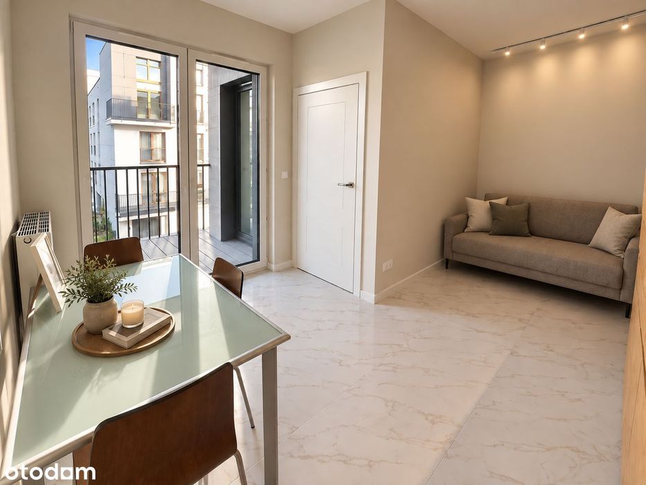 NOWE mieszkanie 30 m² | 5 min Metro | Loggia | Pierwszy najem | Smart