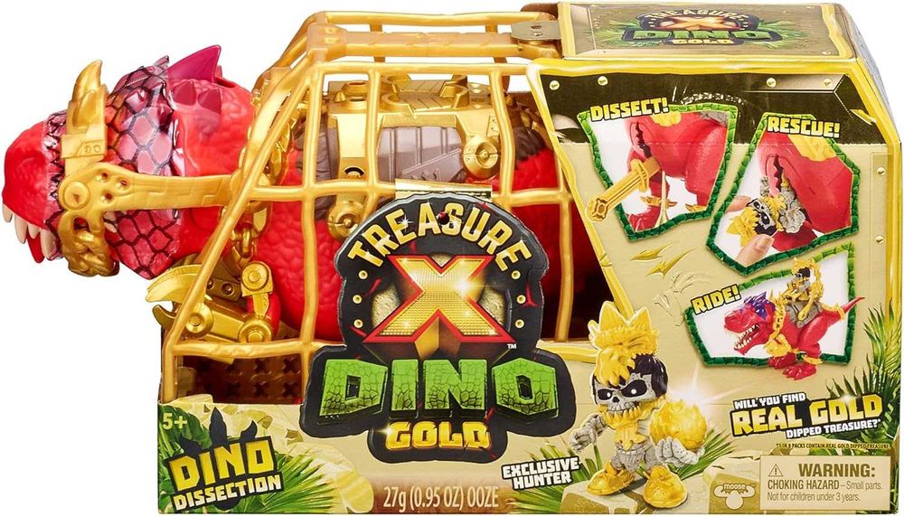 набор Раскопки Тираннозавр Динозавр с сокровищами Treasure X Dino Gold