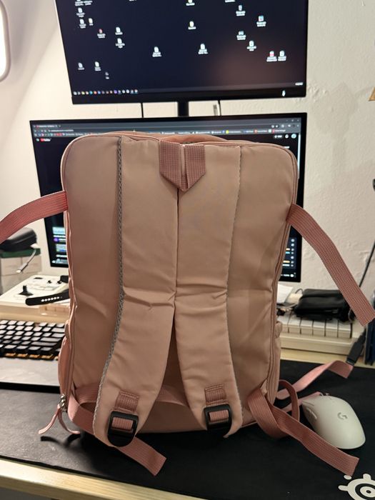 Mochila de viagem (Rosa) 44x28x15 (25L)