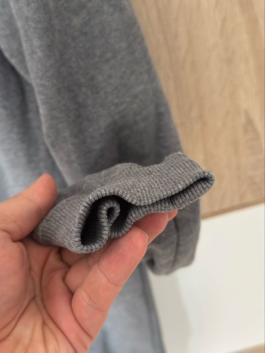 Bluza Gymshark M szara hoodie logowana ciepła haft