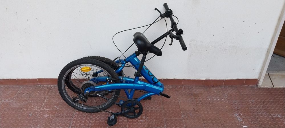 Bicicleta Dobrável Berg Azul