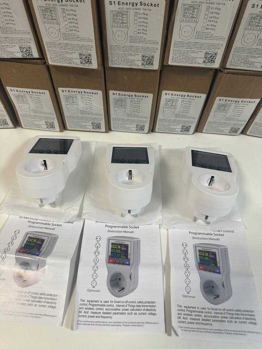 Розумна Wi-Fi розетка ATORCH 16A 3680Вт | Захист техніки | Ватметр | Лічильник електроенергії | Tuya Smart Life