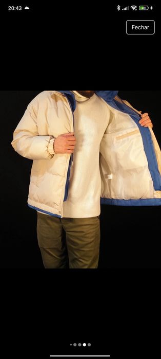 Blusão Homem Acolchoado com capuz Novo