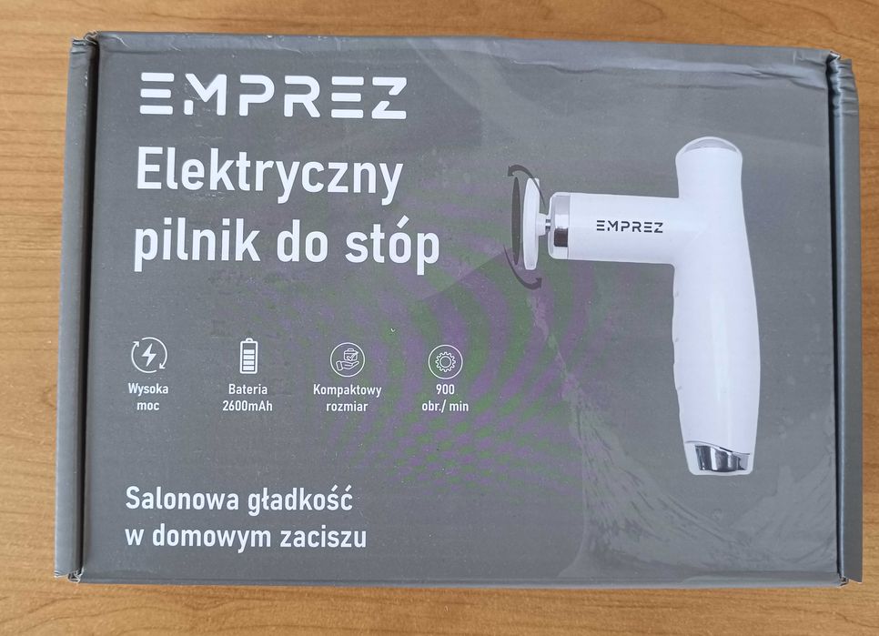 EMPREZ | Profesjonalny MOCNY Pilnik elektryczny do pięt stóp