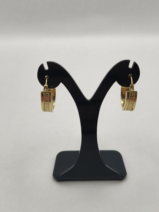 Złote Kolczyki Wzór Grecki Pr.585 Nowe Zapraszamy