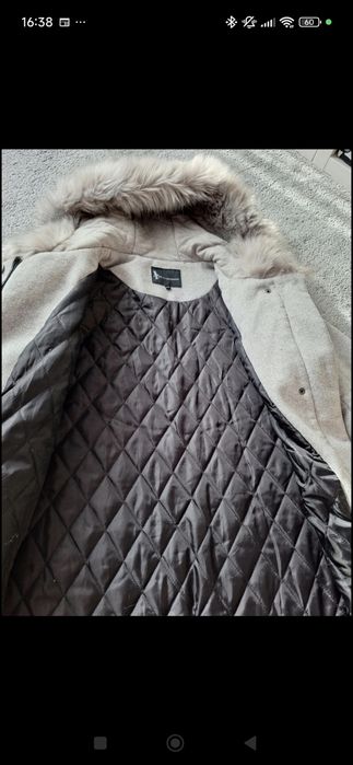 Płaszcz damski szary zimowy  xs