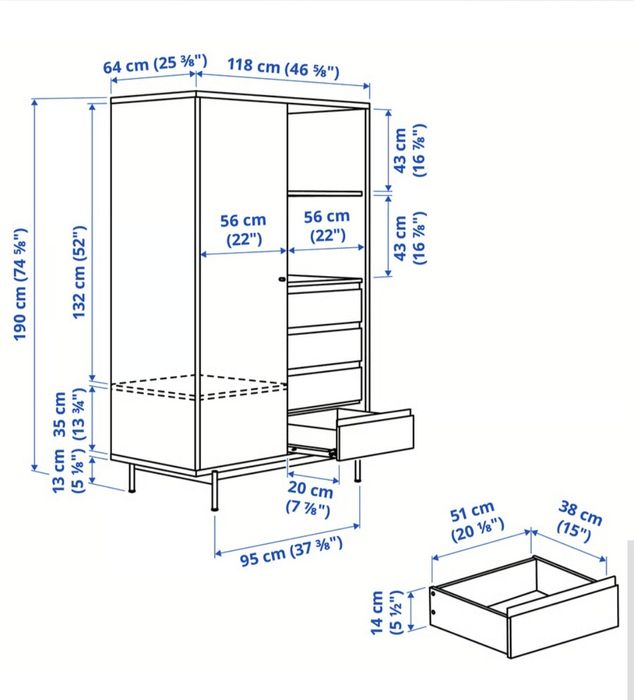 Roupeiro Ikea RÄDMANSÖ