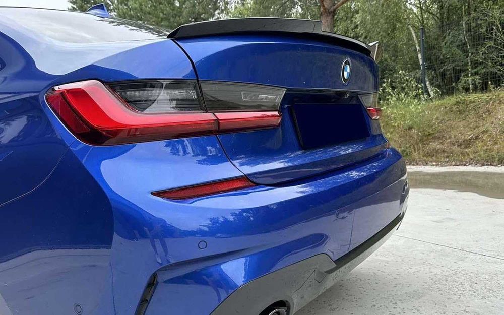 SPOJLER lotka dla BMW G20 ALA M4 STYLE SPOILER KLAPY czarny połysk