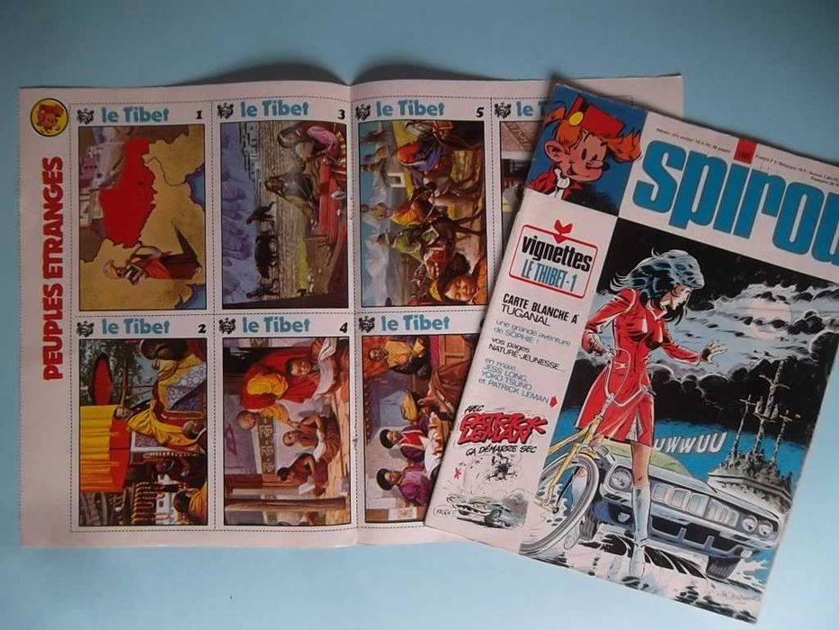 Revistas SPIROU com fichas colecionáveis