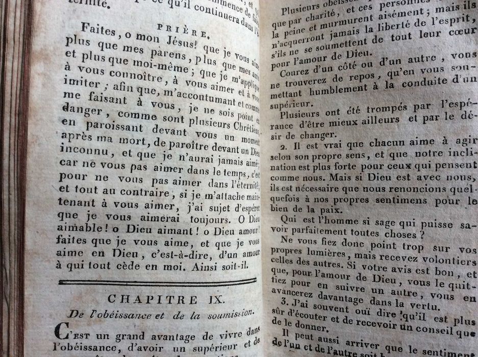L'Imitation de Jesus-Christ...1821. Raro. Ver nota na descrição