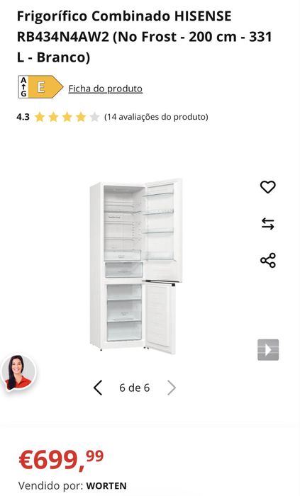 Frigorifico combinado hisense