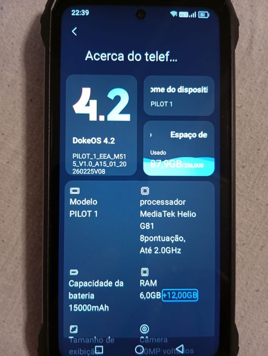Vendo telemóvel Blackview Oscal Pilot 1