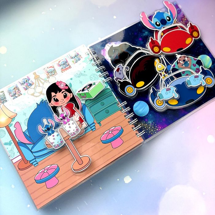 Ліло і стіч тока бока гра на липучках ліпучках альбом книжка аватар