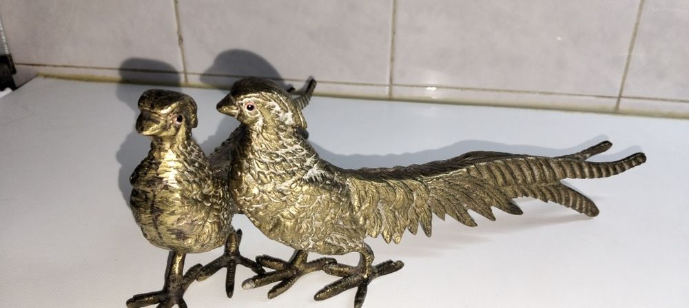 Para venda dois pavões em latão
