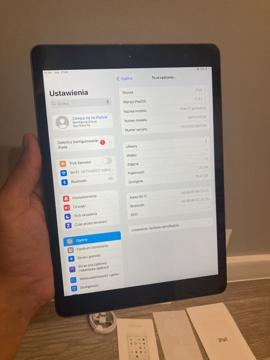 Tabet apple ipad 6 , ipad 7 - stan dobry