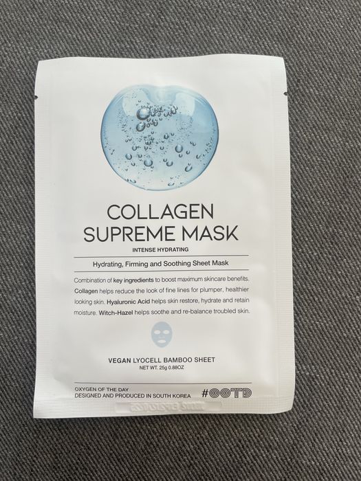 #ootd maska do twarzy collagen supreme mask