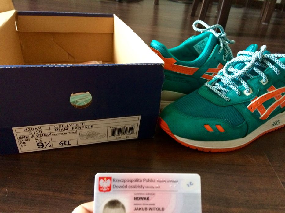 Asics gl3 Miami Dolphins 9,5 us / 42,5 eu