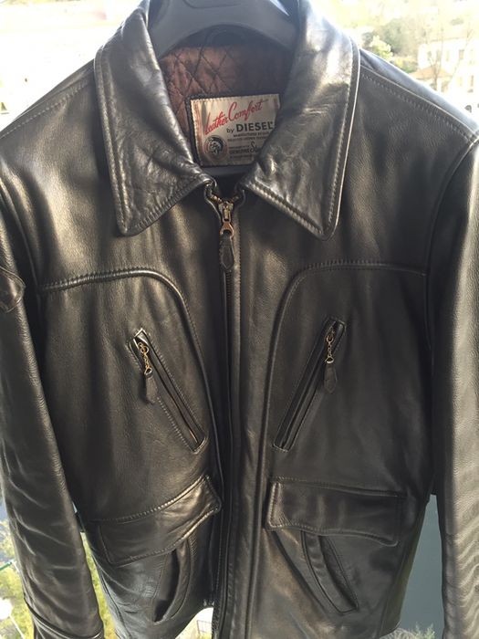 Casaco de couro vintage, DIESEL, como novo.