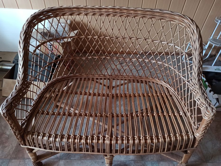 Komplet mebli z wikliny