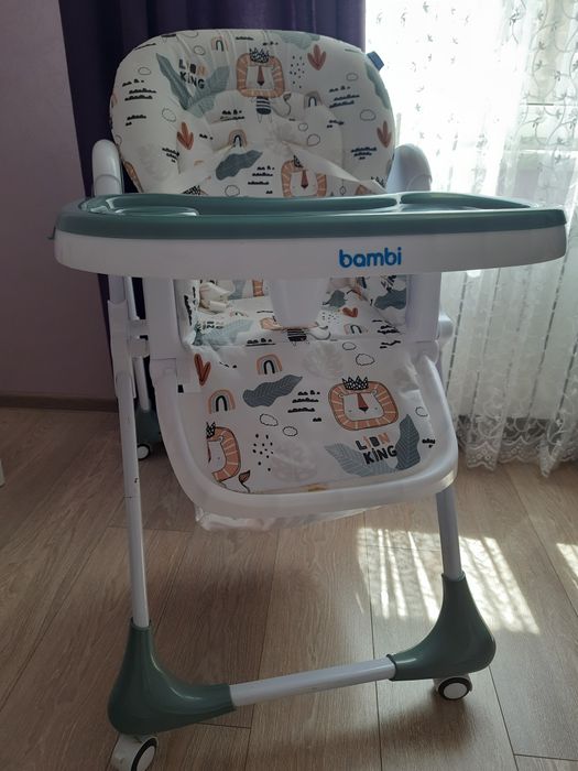 Стільчик для годування Bambi M 3233 Lion King Teal
