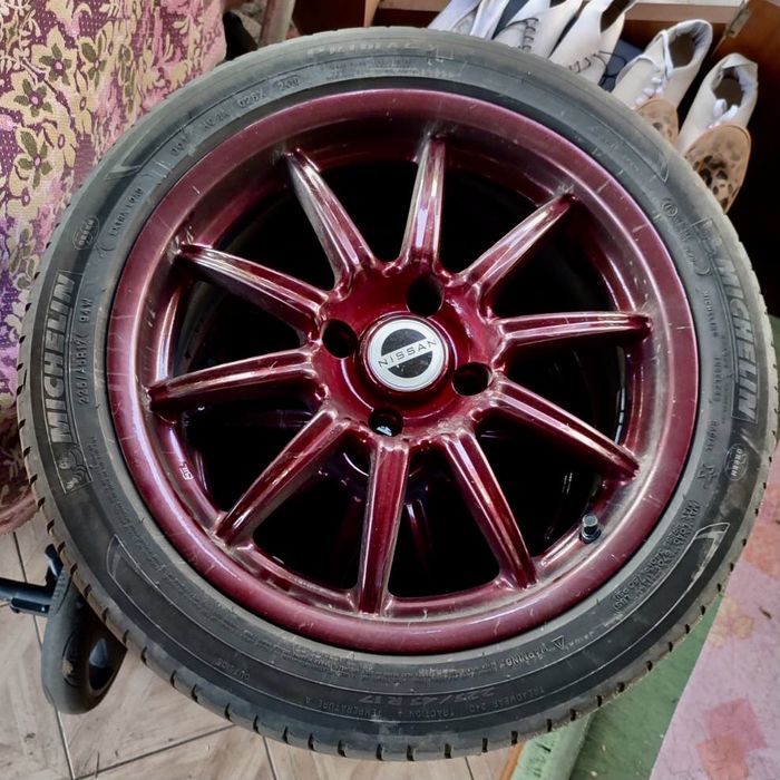 Диски титани р17 на 4 шпильки, без резини.