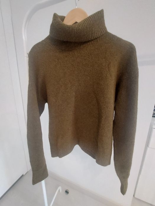 Sweter zielony h&m XS