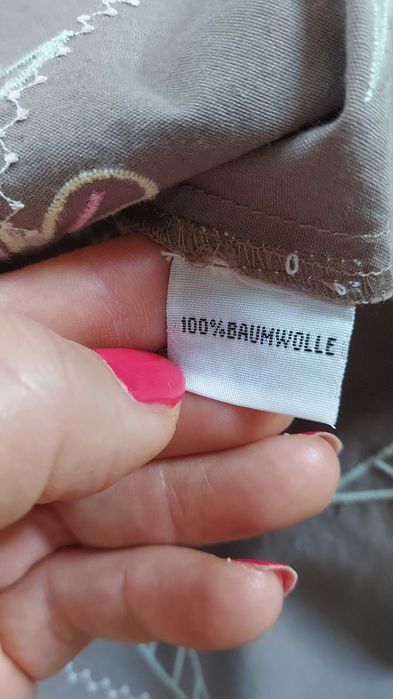 Piękna spódnica 100% bawełna wyszywana koralikami i cekinami JOY rozm 40