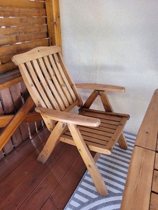 MEBLE OGRODOWE Z LITEGO DREWNA - Solidny zestaw z poduszkami GRATIS!