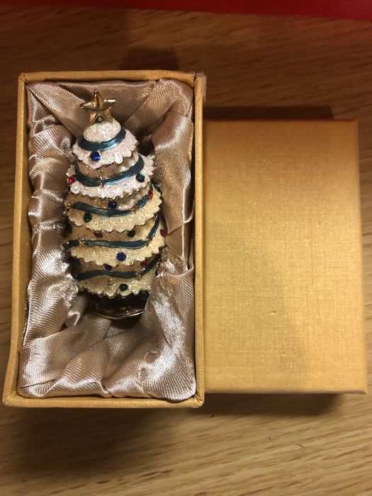 Шкатулочка для украшений новогодняя ёлочка.
