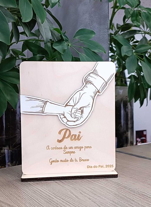 Pai ( Placa e moldura personalizadas)