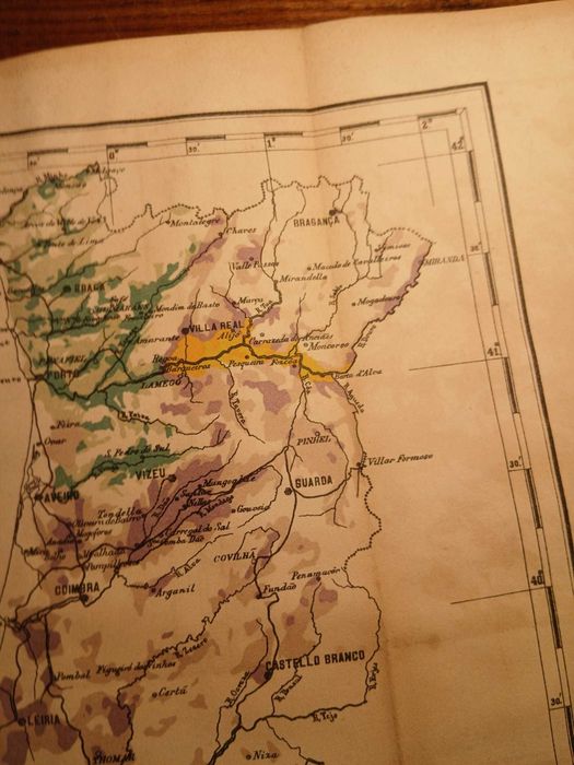 Mapa - Carte Viticole du Portugal, Cincinnato da Costa 1900