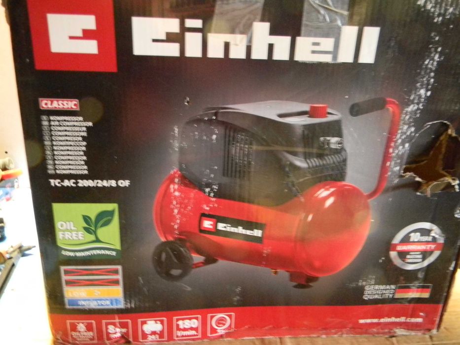 kompresor bezolejowy sprężarka TC-AC 200/24/8 OF EINHELL